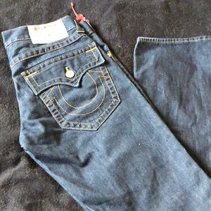 Men’s dark denim jeans